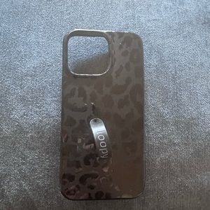 Excellent condition Midnight leopard loopy case for iPhone 14 Pro MAX.